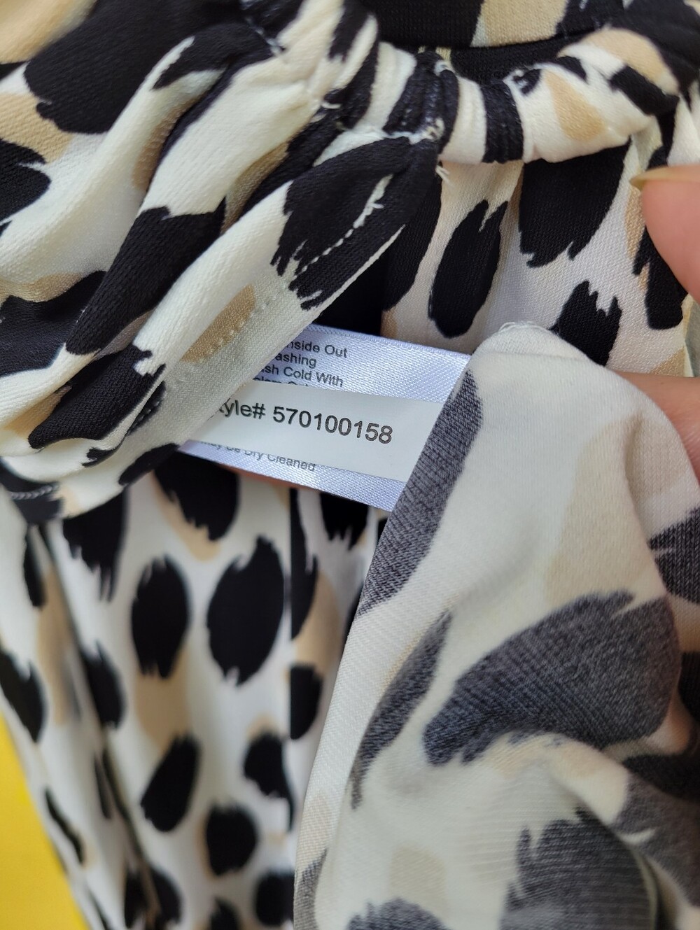 NWT Boston Proper Animal Print Maxi Dress Ring Detail Long Sleeve Beige Multi Si - Picture 11 of 13
